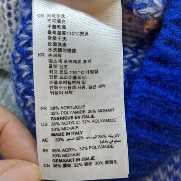 Sandro Paris women's blue mohair mix sweater size small - Picture 6 of 9